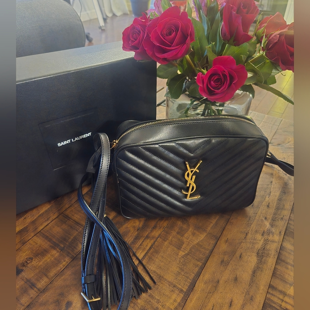 YSL Lou Crossbody Bag - Black